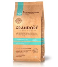 Grandorf Adult Medium&Maxi сухой корм для взрослых собак средних и крупных пород 4 вида мяса c пробиотиком 10 кг. 